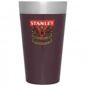 1940 Garnet Gloss Stanley The Milestones Stacking Beer Pint | 16 OZ | Insulated Stainless Steel | QFXY89235