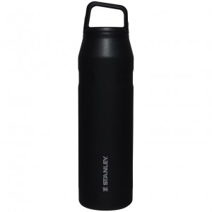 Black Glimmer Stanley IceFlow™ Bottle with Cap and Carry+ Lid | 36 OZ | TLPI98067