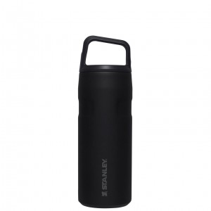 Black Stanley IceFlow™ Bottle with Cap and Carry+ Lid | 16 OZ | MSEP50914