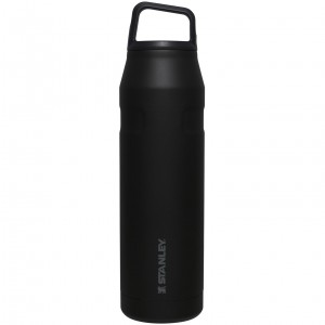 Black Stanley IceFlow™ Bottle with Cap and Carry+ Lid | 36 OZ | DWEO70491