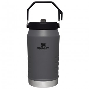 Charcoal Stanley The IceFlow Flip Straw Jug | 64 OZ | Insulated Water Jug | UBRH27156