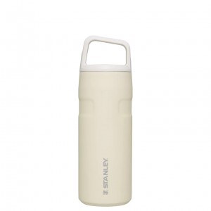 Cream Glimmer Stanley IceFlow™ Bottle with Cap and Carry+ Lid | 16 OZ | KRZN69134