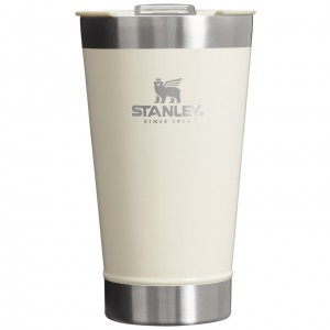 Cream Gloss Stanley Classic Stay Chill Insulated Beer Pint | 16oz Tumbler | WTUP84629