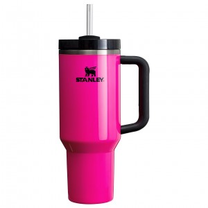 Electric Pink Stanley The Neon Quencher H2.0 FlowState™ Tumbler | 40 OZ - Stanley Create | DFBQ21097