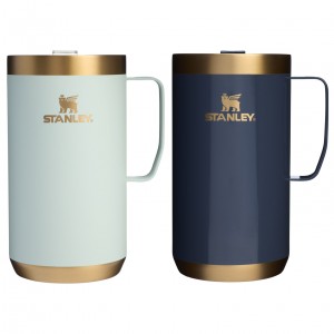 Gilded Celadon/Twilight Stanley The Holiday Stay Hot Camp Mug Set | 24 OZ | IRFZ41602