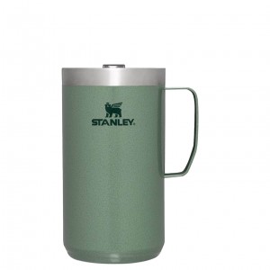 Hammertone Green Stanley The Stay-Hot Camp Mug | 24 OZ - Stanley Create | MYTF64512