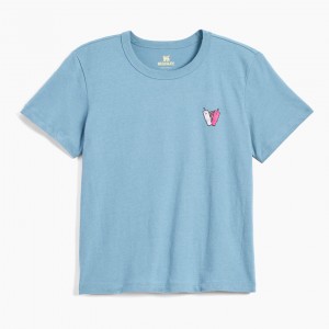 Indigo Stanley The Stanley Quencher Love Women’s Boxy Tee | FEGK68510