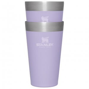 Lavender Stanley Adventure Stacking Stainless Steel Beer Pint | 2 Pack | 16oz Tumbler | OKSA70632