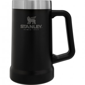 Matte Black Stanley Adventure Big Grip Beer Stein | 24oz Mugs | TNKJ40296