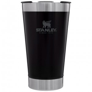 Matte Black Stanley Classic Stay Chill Insulated Beer Pint | 16oz Tumbler | RLHU58103