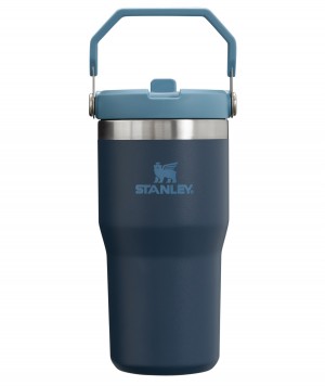 Navy Stanley The IceFlow Flip Straw Tumbler | 20 OZ | Insulated Water Tumbler | Sta | DGFO75164