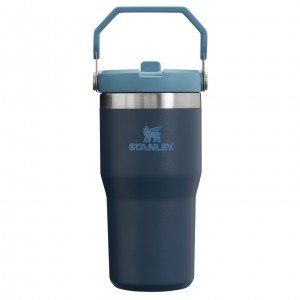 Navy Stanley The IceFlow Flip Straw Tumbler | 20 OZ | Insulated Water Bottle | WHOT73168