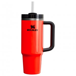 Neon Orange Stanley The Neon Quencher H2.0 FlowState™ Tumbler | 30 OZ | YXTK03487