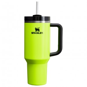 Neon Yellow Stanley Adventure Quencher H2.0 Travel Tumbler | 40 oz | ESIG26435