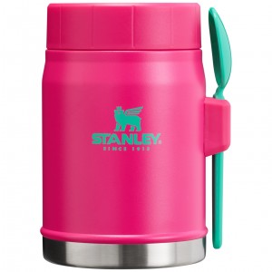 Passion Pink Stanley The Heat Wave Classic Legendary Food Jar + Spork | 14 OZ | MZYB85397