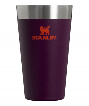 Plum Stanley Adventure Stacking Stainless Steel Beer Pint | 16oz Tumbler | DSLN95240