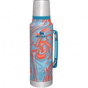 Pool Swirl Stanley Classic Legendary Vacuum Insulated Bottle | 1.5 QT | NLFJ58036