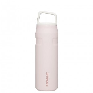 Rose Quartz Glimmer Stanley IceFlow™ Bottle with Cap and Carry+ Lid | 24 OZ | ZYIF97468