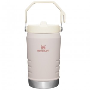 Rose Quartz Stanley The IceFlow Flip Straw Jug | 40 OZ | Insulated Water Jug | AHIO93618