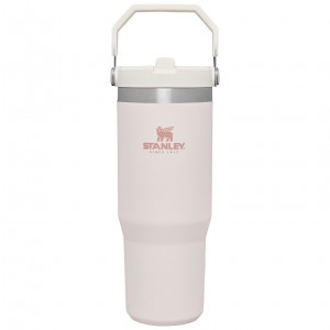 Rose Quartz Stanley The IceFlow Flip Straw Tumbler | 30 OZ | Insulated Water | GYHF47895