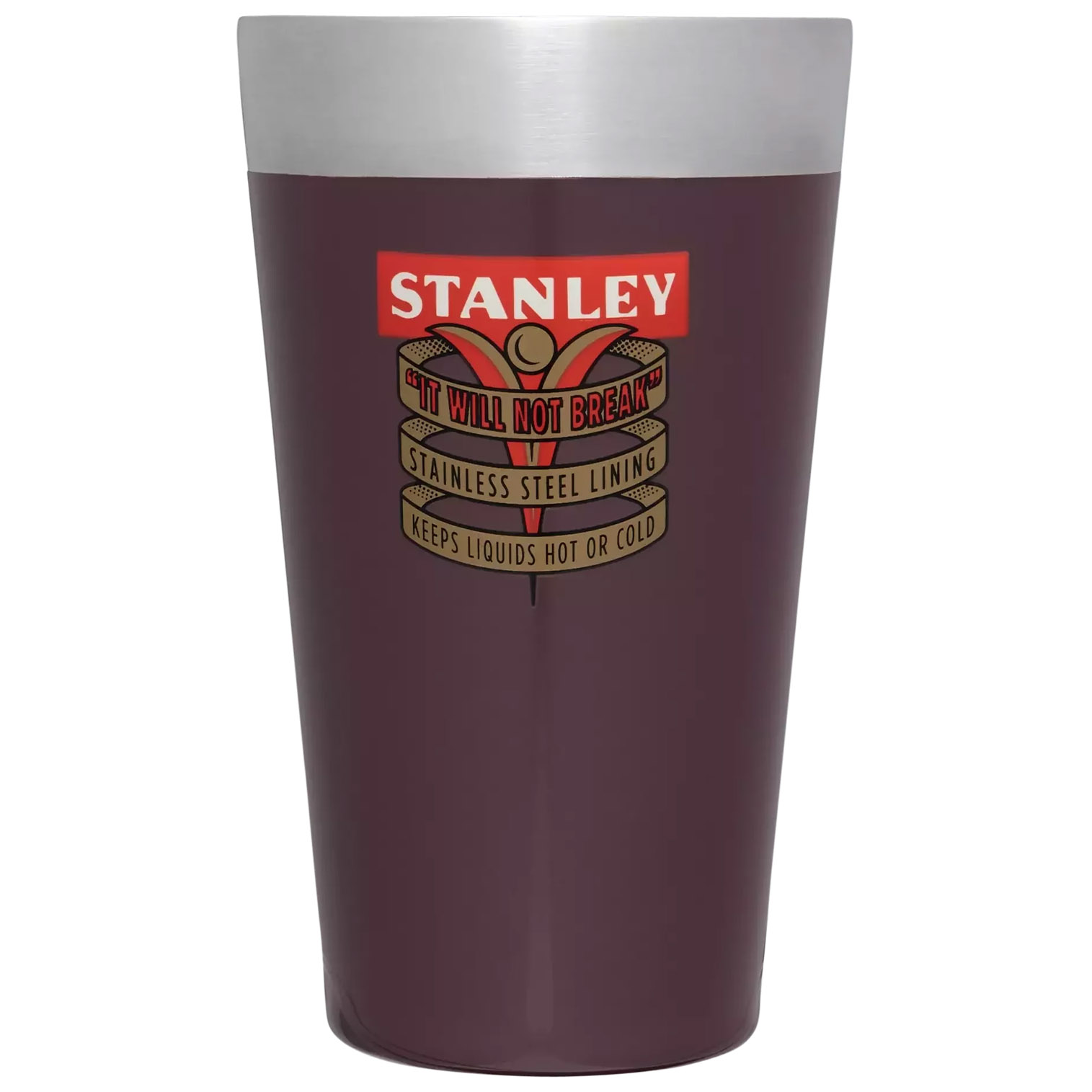 1940 Garnet Gloss Stanley The Milestones Stacking Beer Pint | 16 OZ | Insulated Stainless Steel | QFXY89235