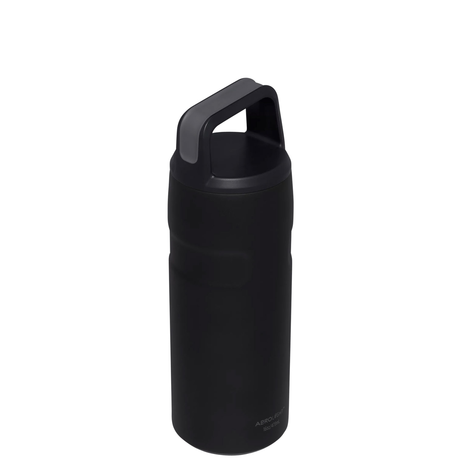 Black Glimmer Stanley IceFlow™ Bottle with Cap and Carry+ Lid | 16 OZ | FGHI31827