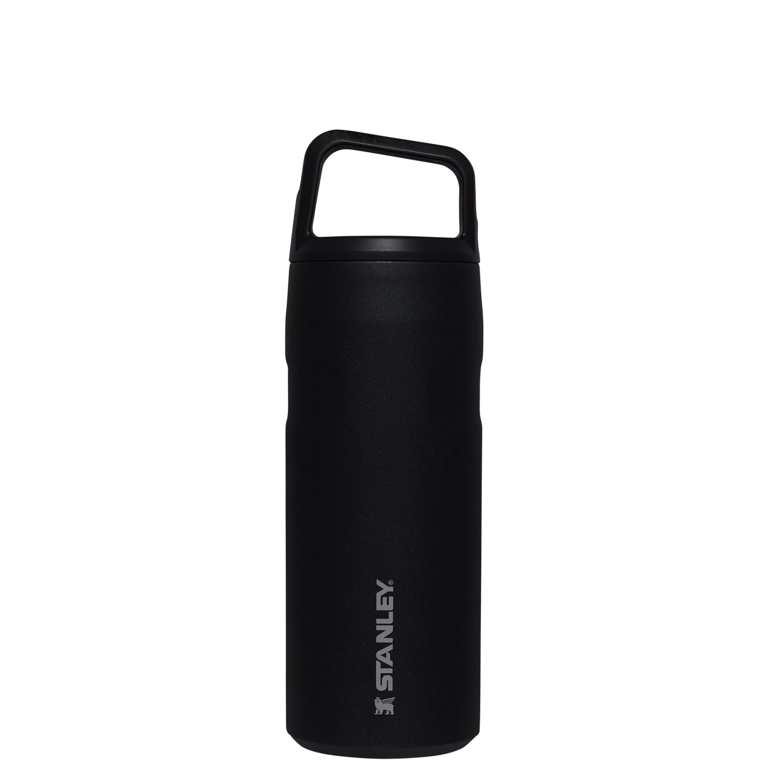 Black Glimmer Stanley IceFlow™ Bottle with Cap and Carry+ Lid | 16 OZ | FGHI31827