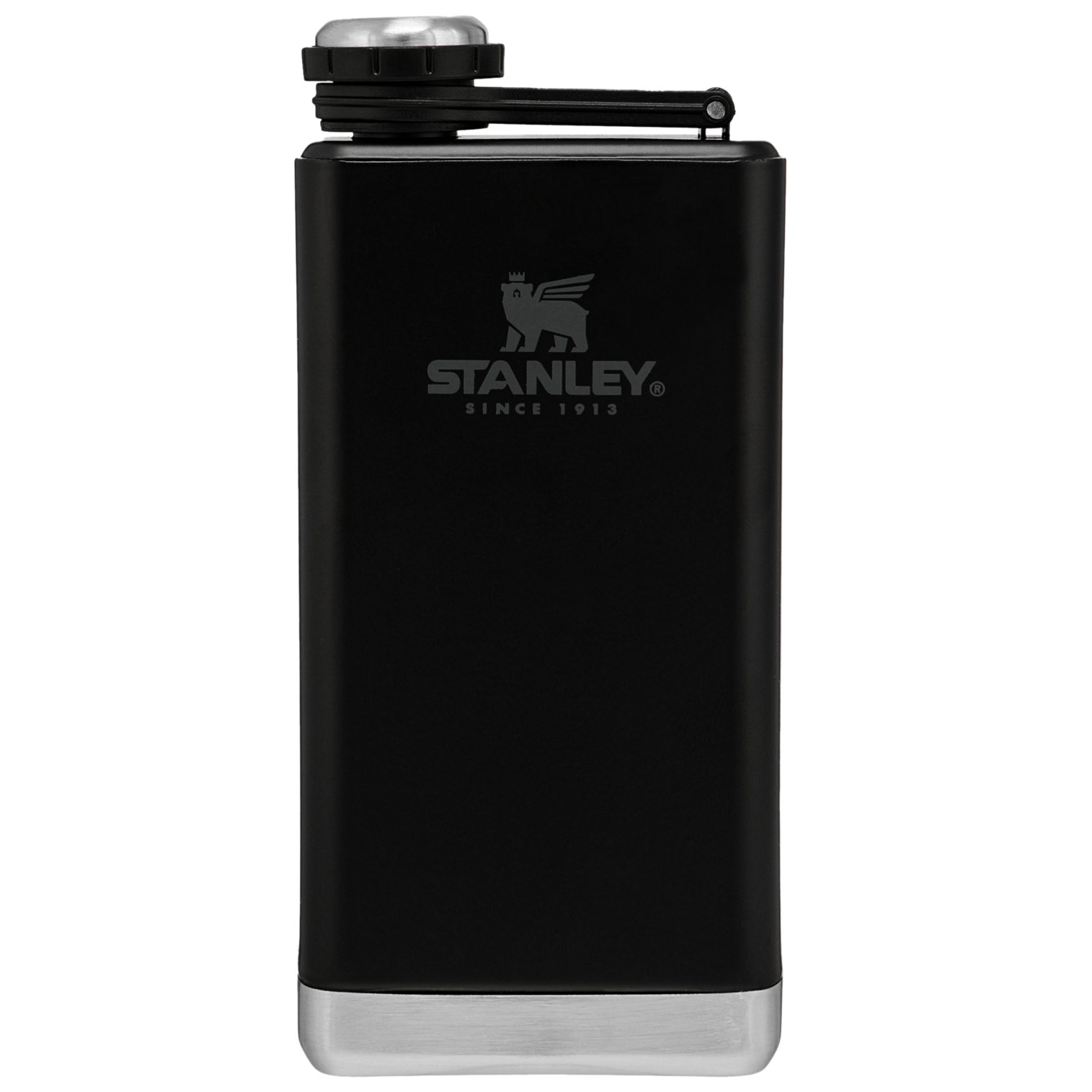 Black Stanley Adventure Pre-Party Hip Flask | 8 OZ | FPOX40691