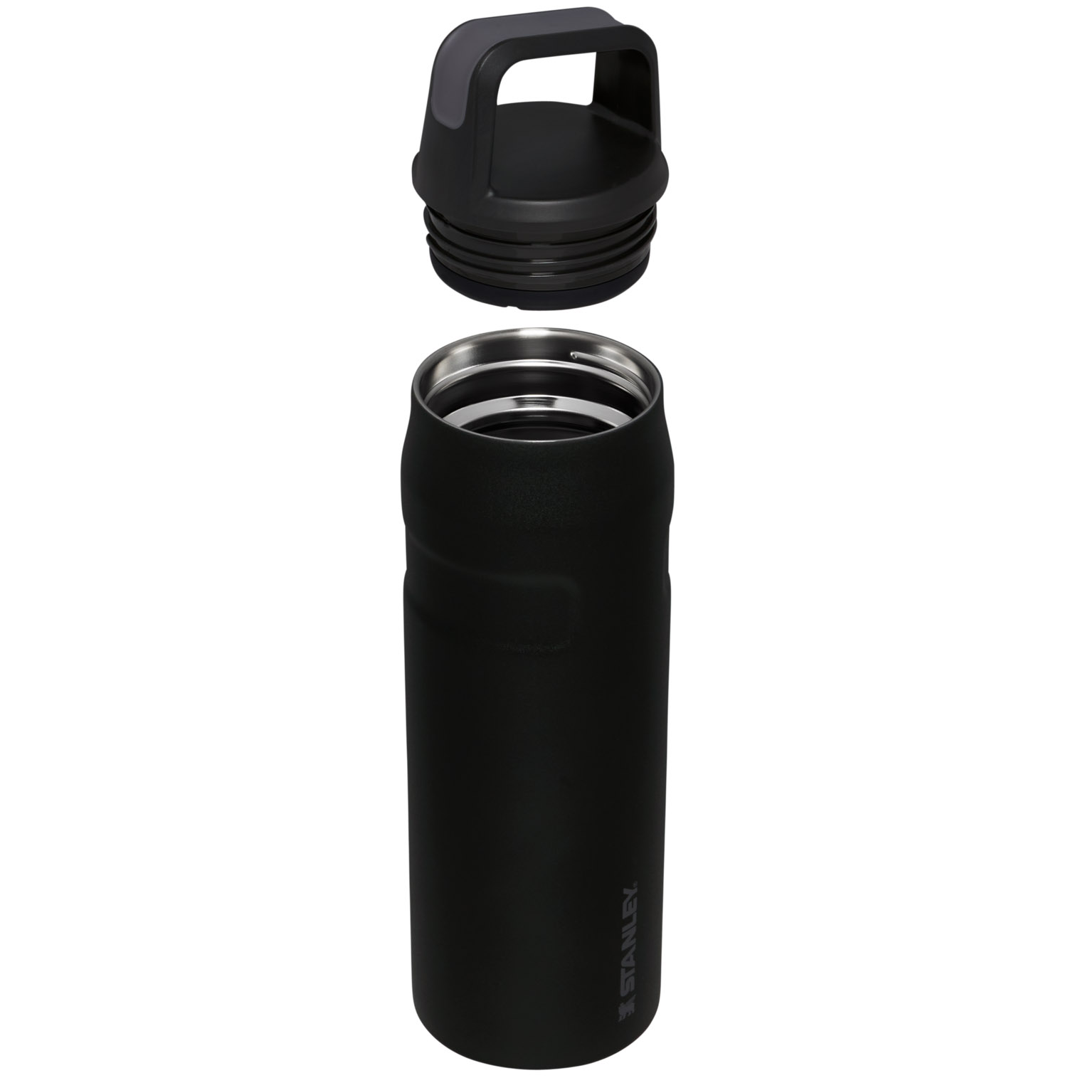 Black Stanley IceFlow™ Bottle with Cap and Carry+ Lid | 16 OZ | MSEP50914