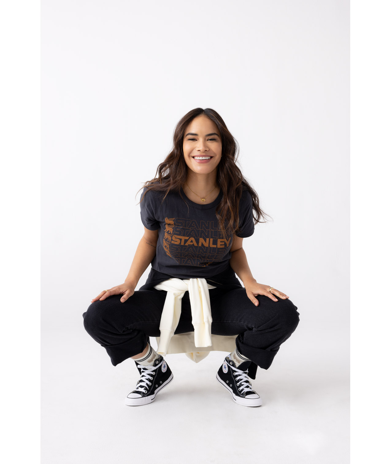 Black Stanley The Stanley Nice Day Women’s Boxy Tee | NKVJ61534