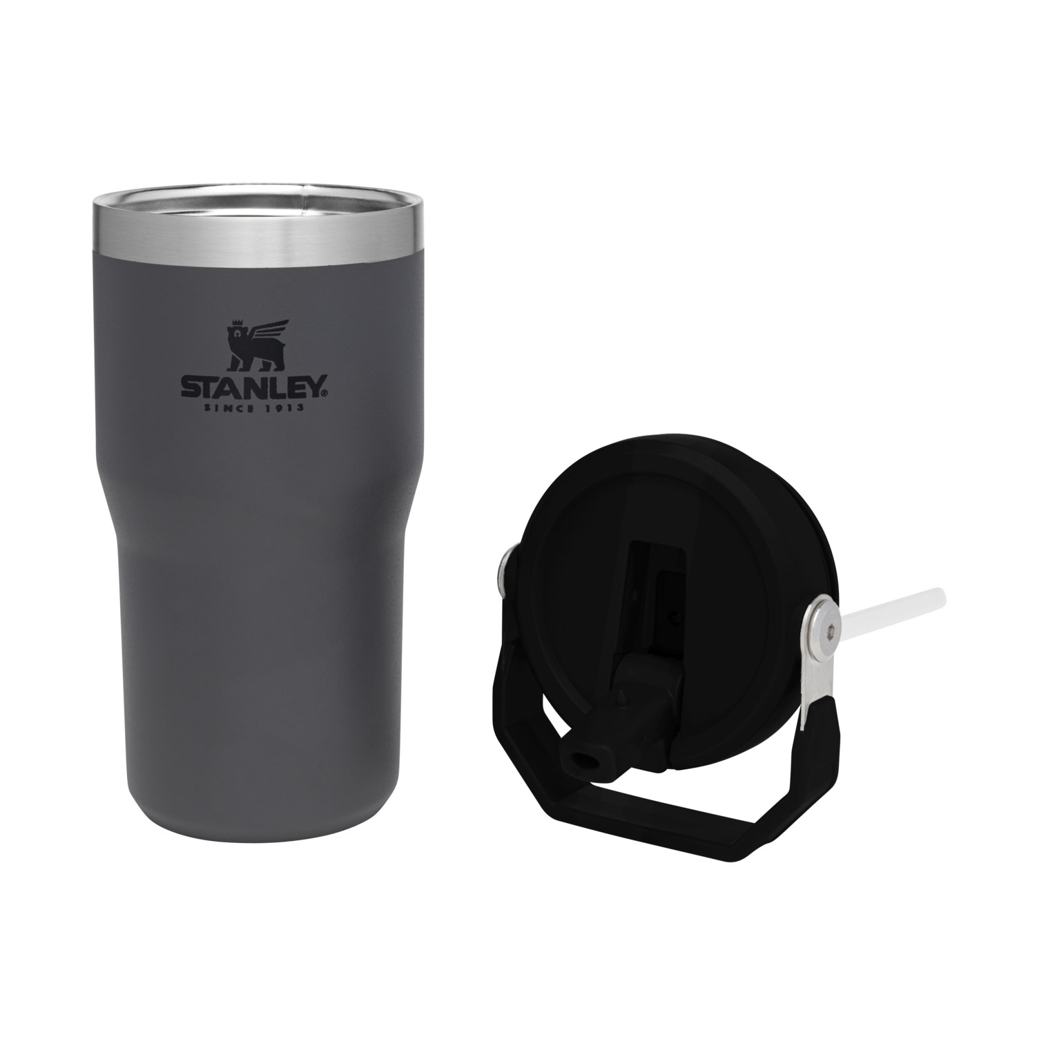 Charcoal Stanley The IceFlow Flip Straw Tumbler | 20 OZ | Insulated Water Tumbler | Sta | VAIM10942