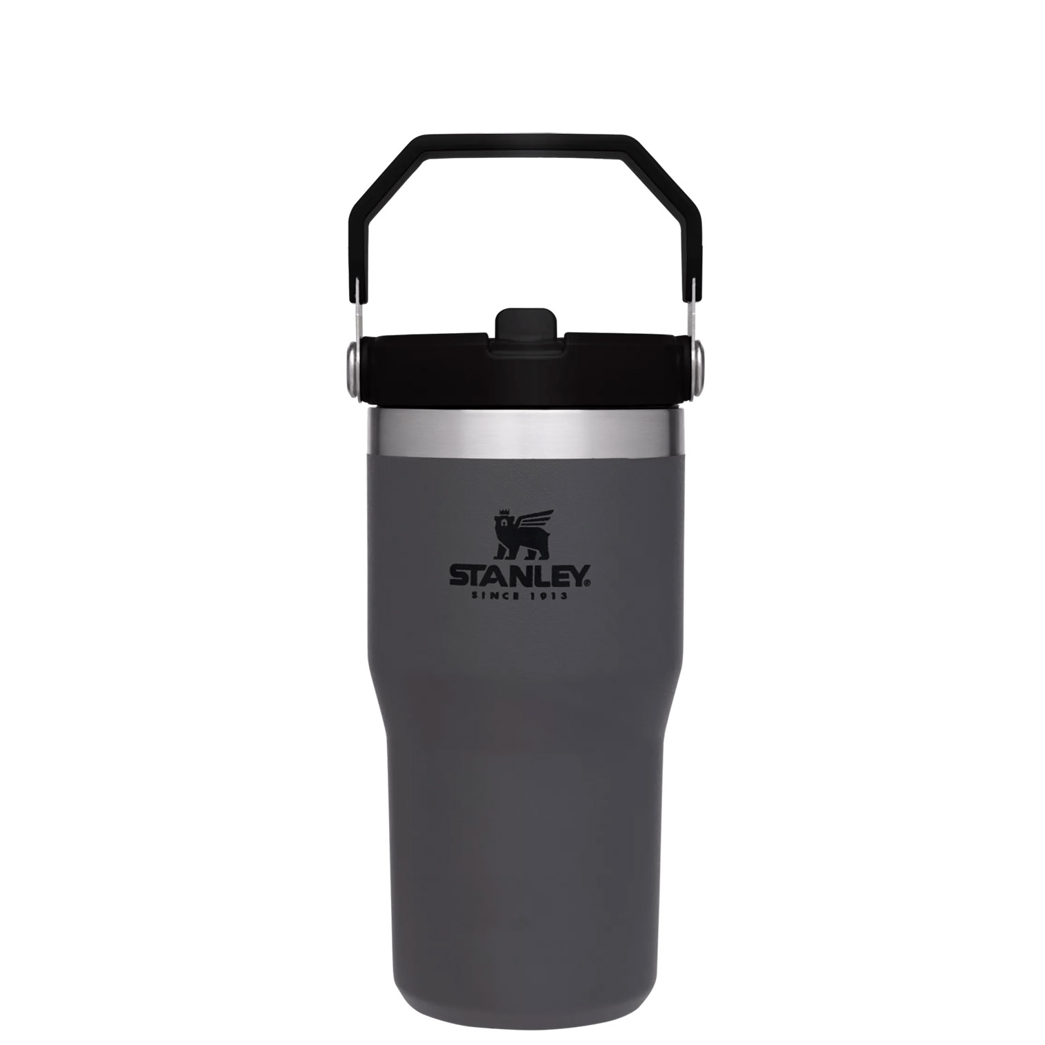 Charcoal Stanley The IceFlow Flip Straw Tumbler | 20 OZ | Insulated Water Bottle | AZJT16275