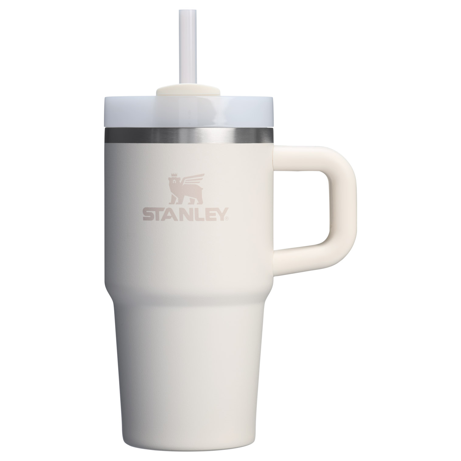 Cream 2.0 Stanley Quencher H2.0 Travel Tumbler With Handle & Straw | 20 OZ | SXFT40716