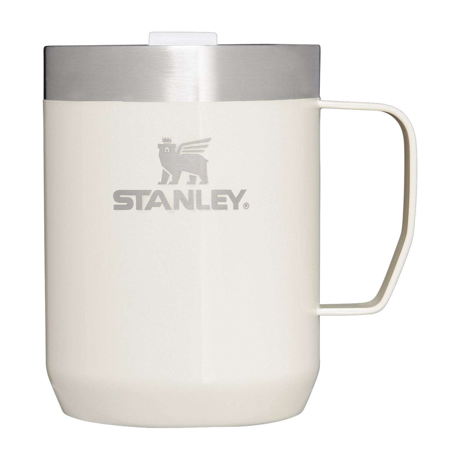 Cream Gloss Stanley Classic Legendary Camp Mug | 12 OZ | Travel Tumbler | XEWC16489