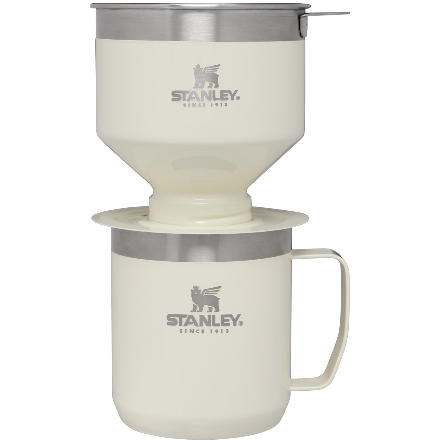 Cream Gloss Stanley Classic Perfect-Brew Pour Over Set | Camp Coffee Maker | DKPJ14907