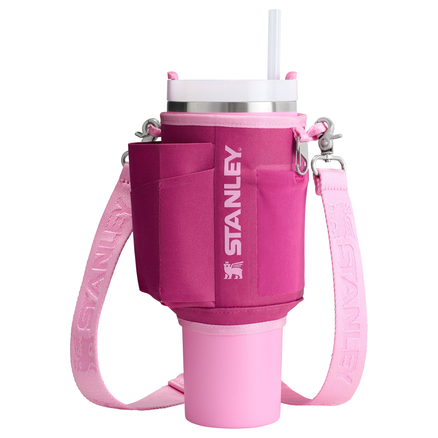 Fuchsia Stanley The All Day 40 OZ Quencher Carry-All | KSXM72608