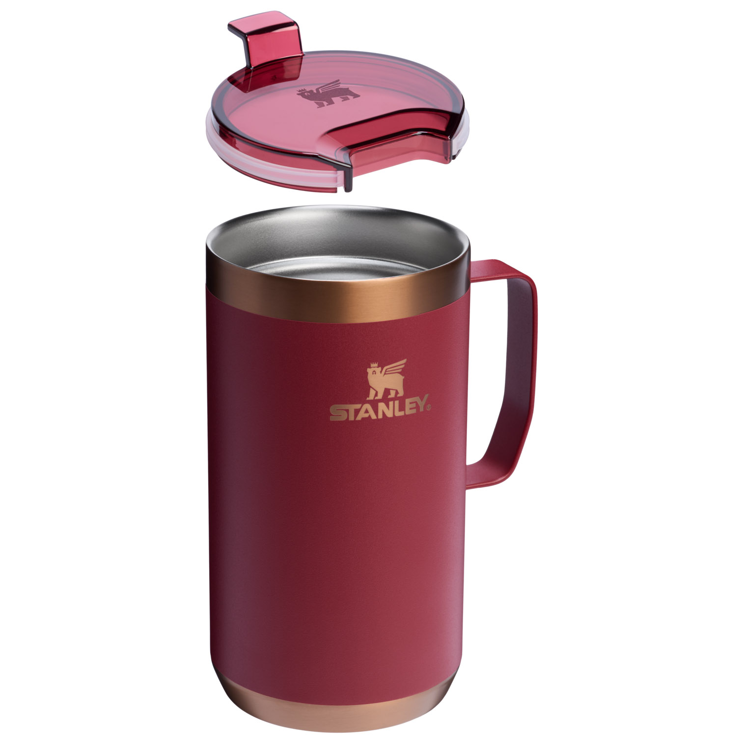 Gilded Pomegranate/Gilded Marshmallow Stanley The Holiday Stay Hot Camp Mug Set | 24 OZ | HWXJ80143