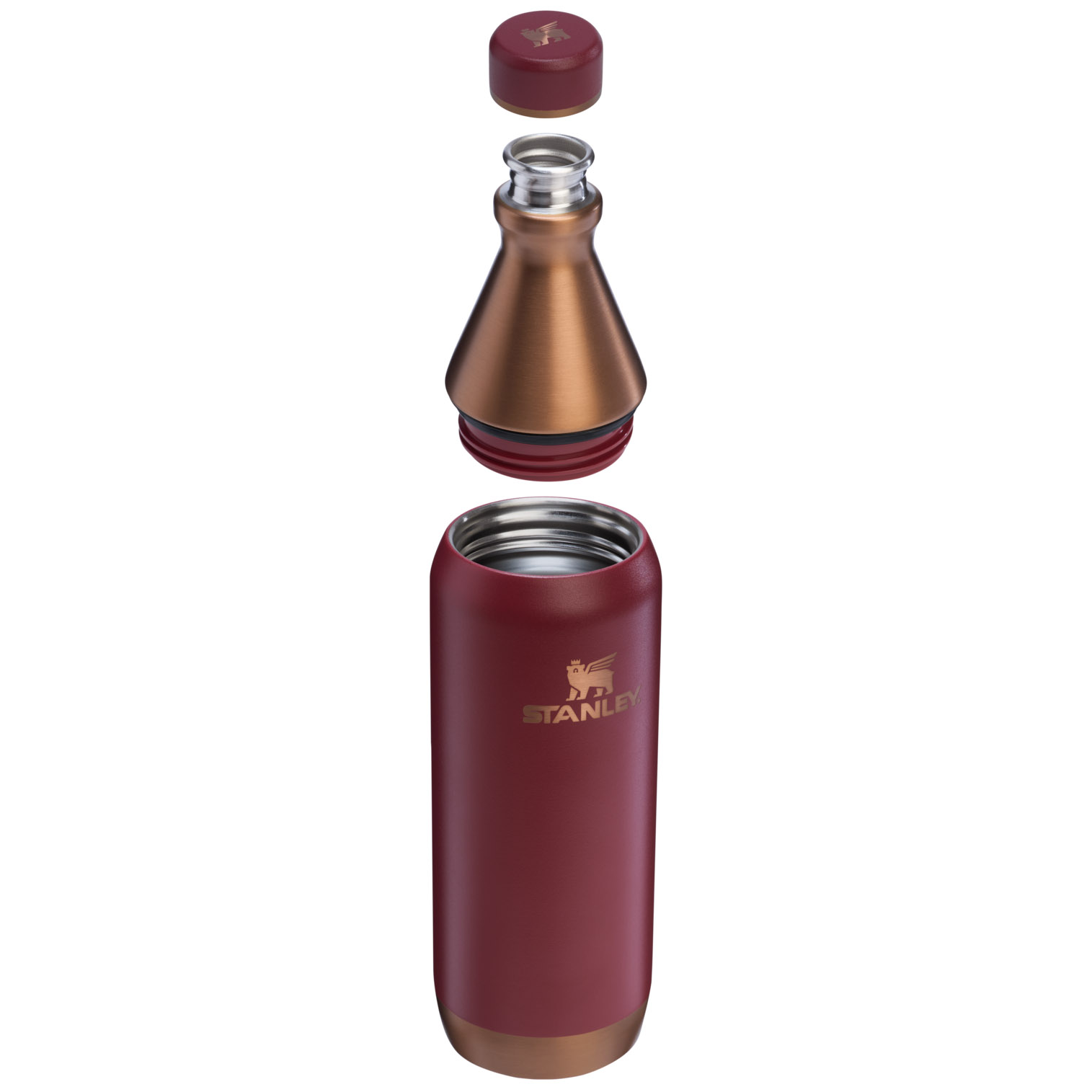 Gilded Pomegranate Stanley The Holiday All Day Slim Bottle | 20 OZ | FVKH61058