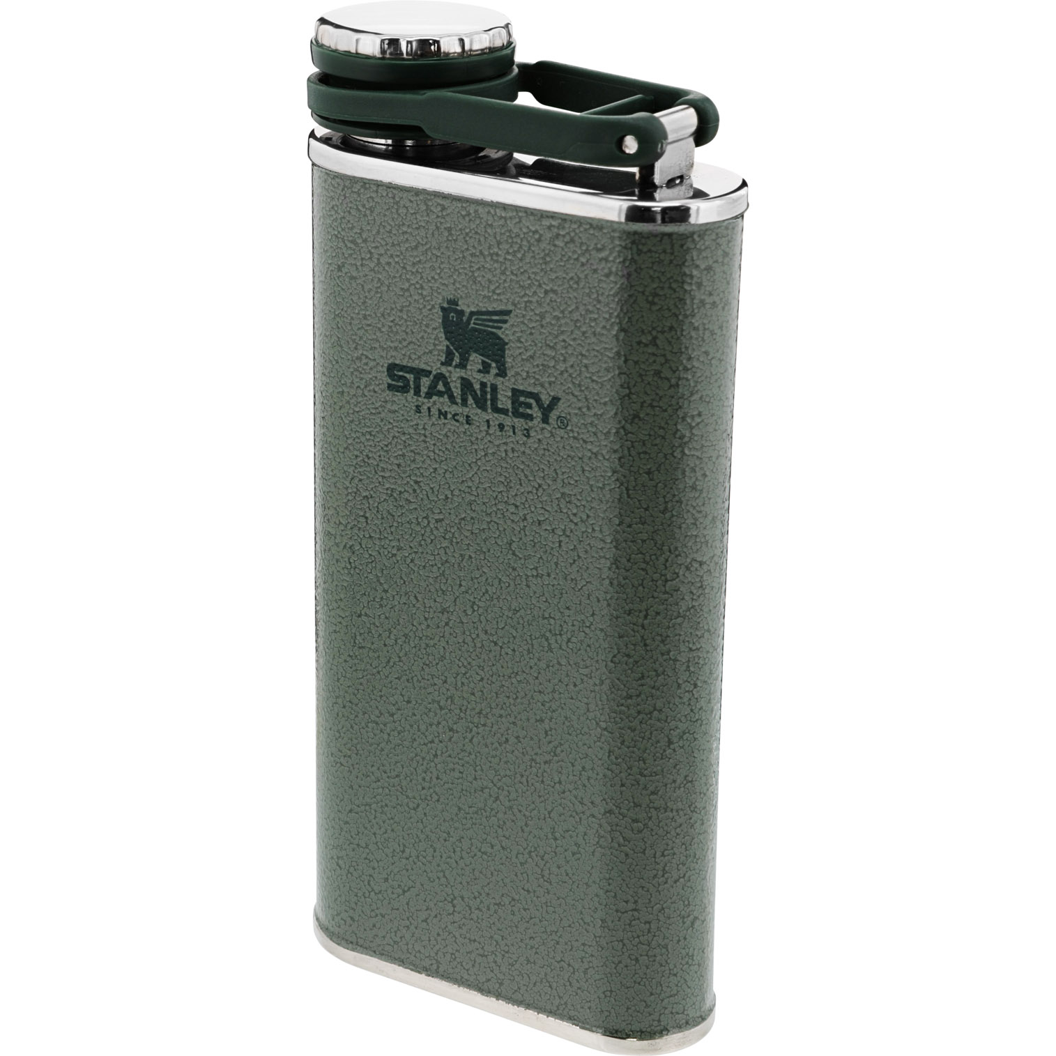 Hammertone Green Stanley Classic Hip Flask | 8oz Vacuum Insulated | TUJG05791