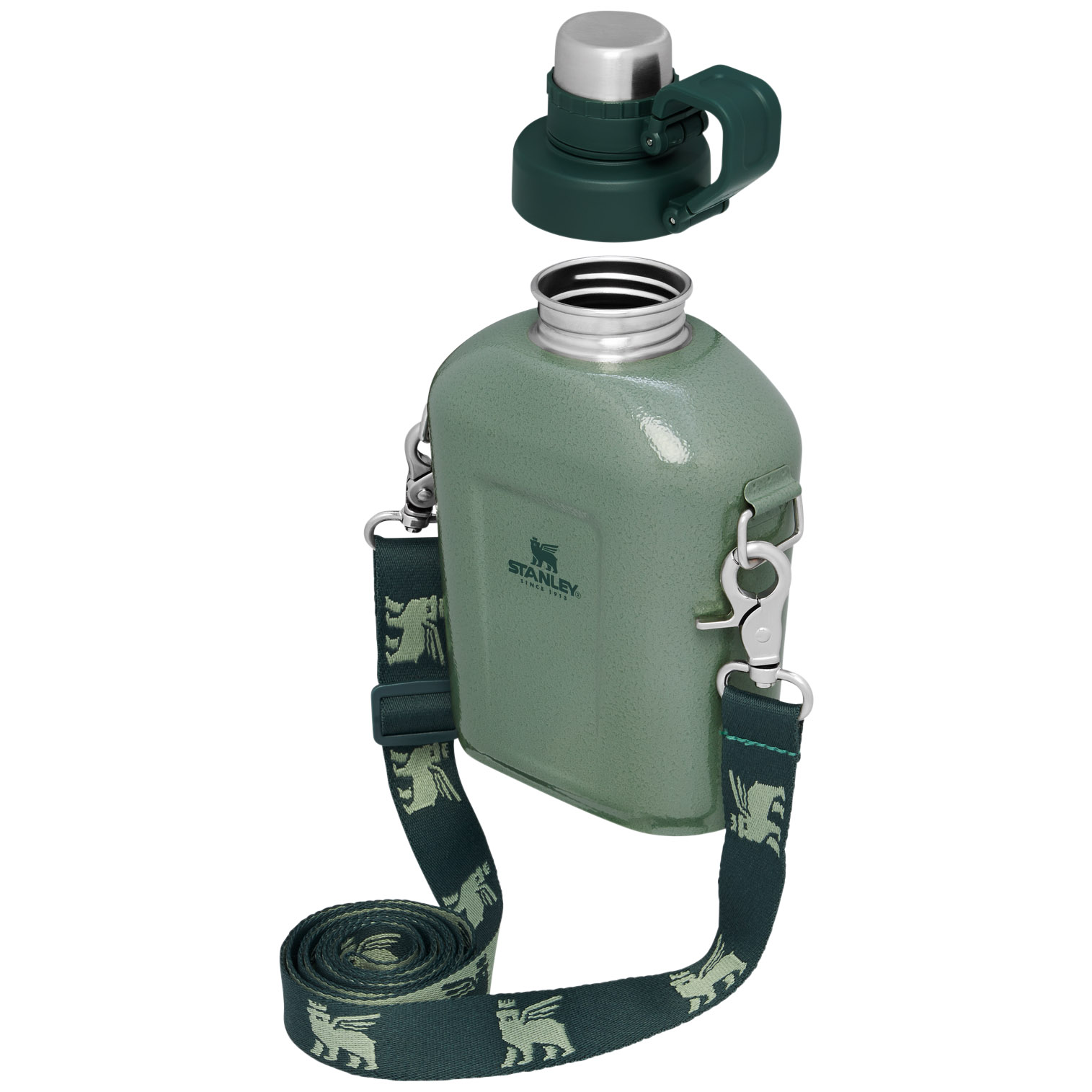 Hammertone Green Stanley The Legendary Classic Insulated Canteen | 1.1QT | VIAW72619