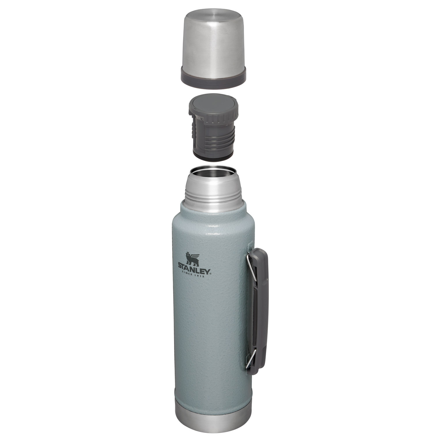 Hammertone Silver Stanley Classic Legendary Vacuum Insulated Bottle | 1.5 QT | EXCG04925