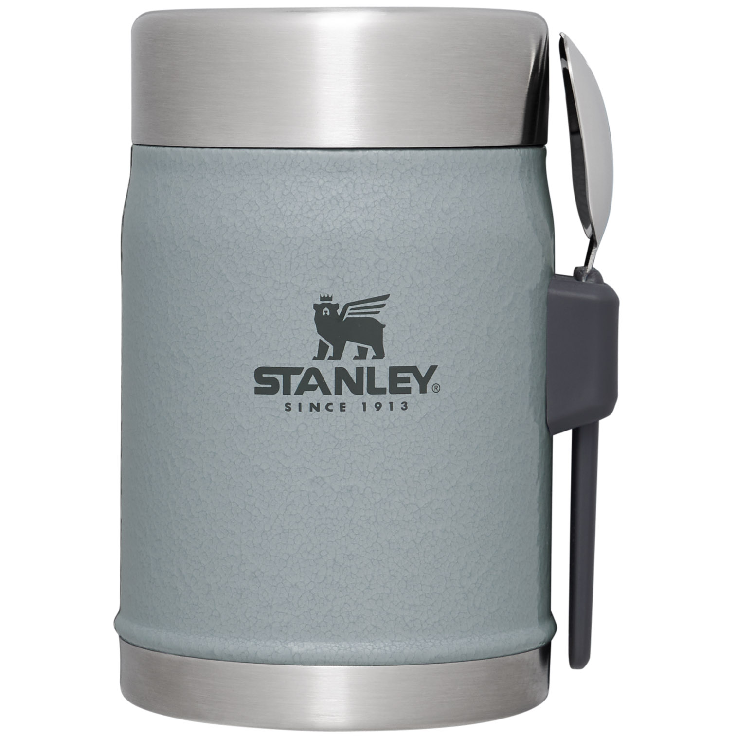 Hammertone Silver Stanley Classic Legendary Insulated Food Jar + Spork | 14 OZ | IBTY60532