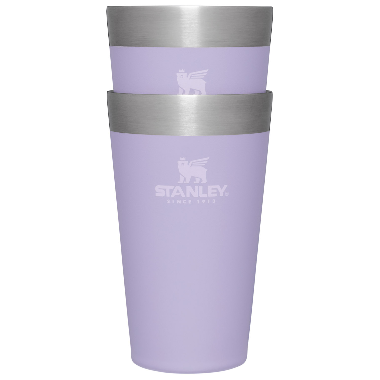 Lavender Stanley Adventure Stacking Stainless Steel Beer Pint | 2 Pack | 16oz Tumbler | OKSA70632