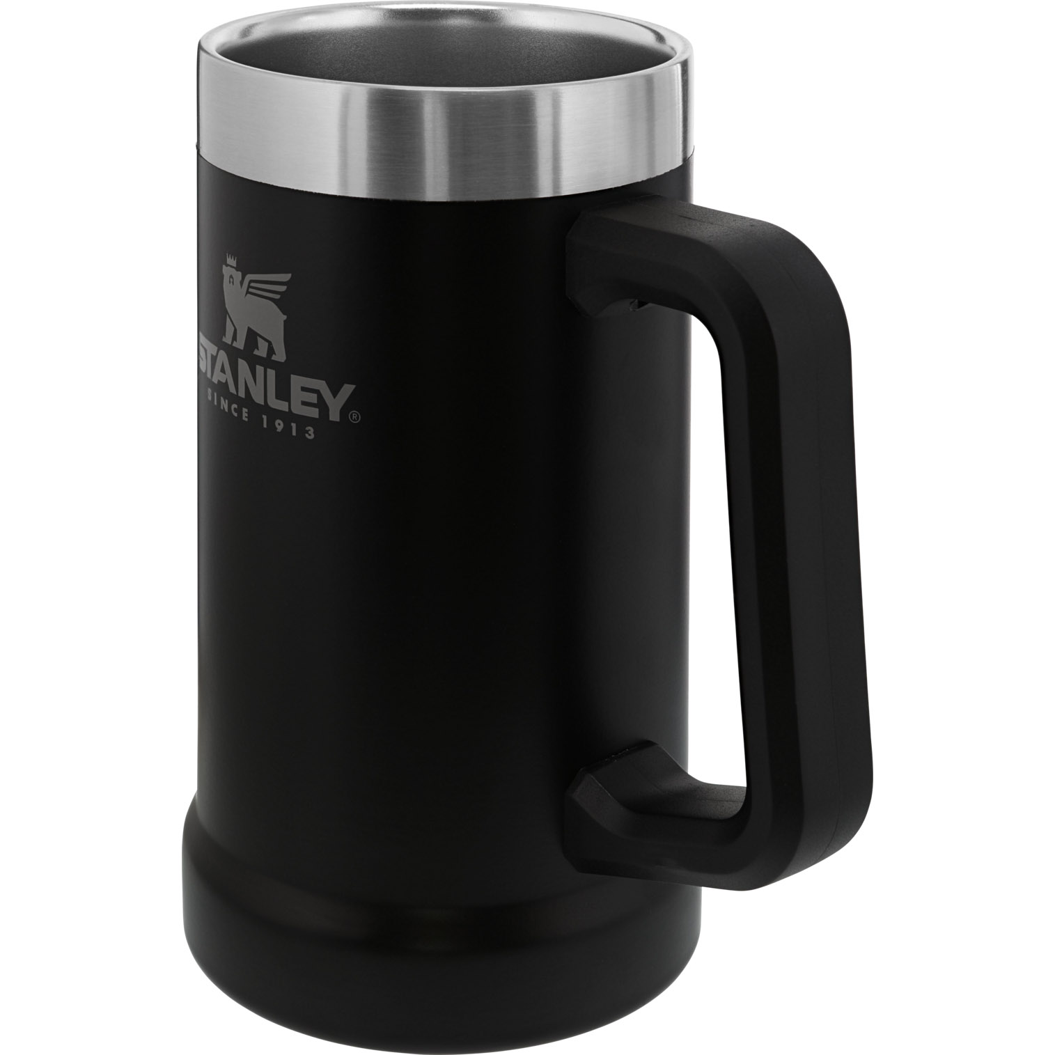 Matte Black Stanley Adventure Big Grip Beer Stein | 24oz Mugs | HNDR13692