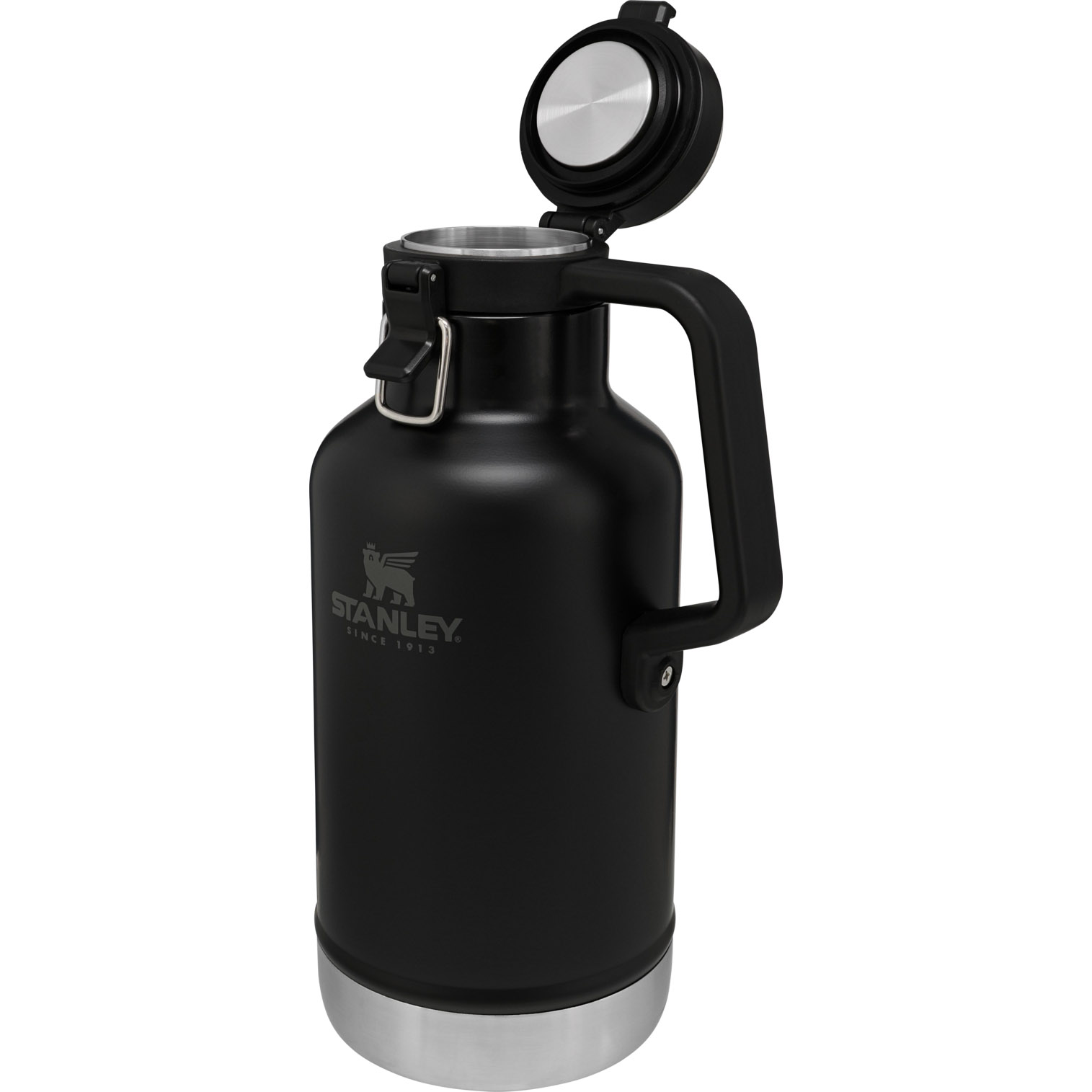 Matte Black Stanley Classic Easy-Pour Insulated Beer Growler | 64 oz | DBZK85046