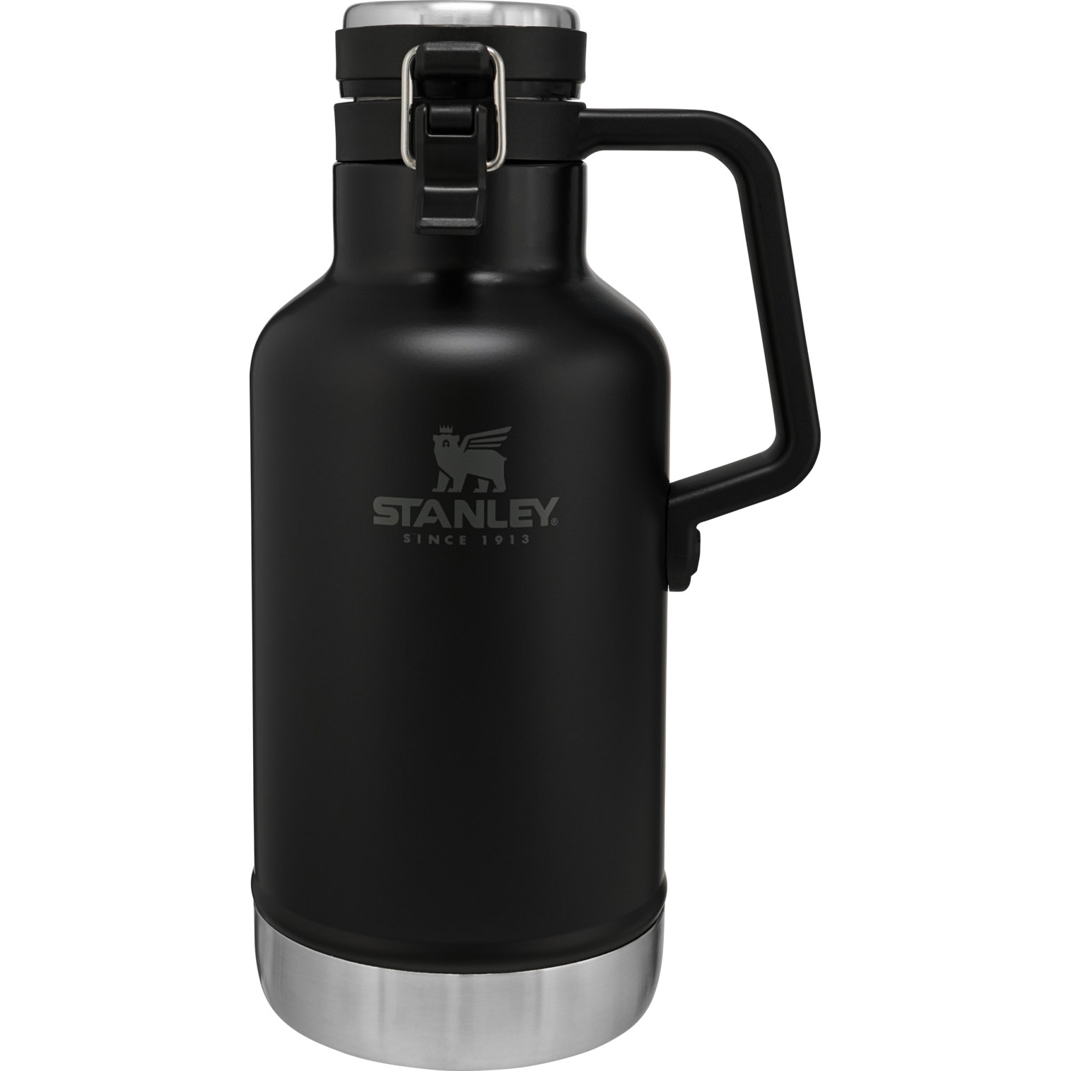 Matte Black Stanley Classic Easy-Pour Insulated Beer Growler | 64 oz | DBZK85046