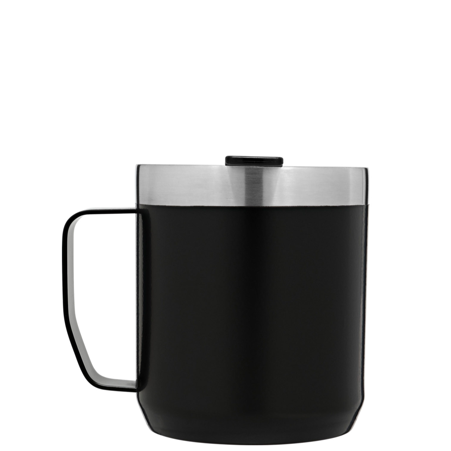 Matte Black Stanley Classic Legendary Camp Mug | 12 OZ | Travel Tumbler | TLES07846