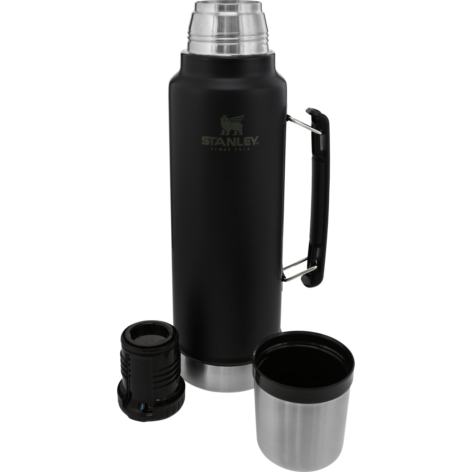 Matte Black Stanley Classic Legendary Vacuum Insulated Bottle | 1.5 QT | BLVG58701