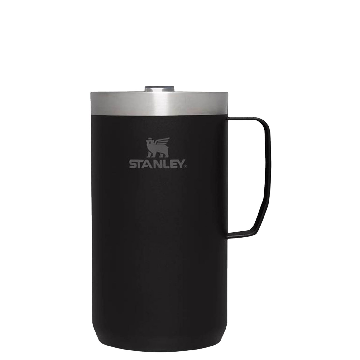 Matte Black Stanley The Stay-Hot Camp Mug | 24 OZ | XZFC57130