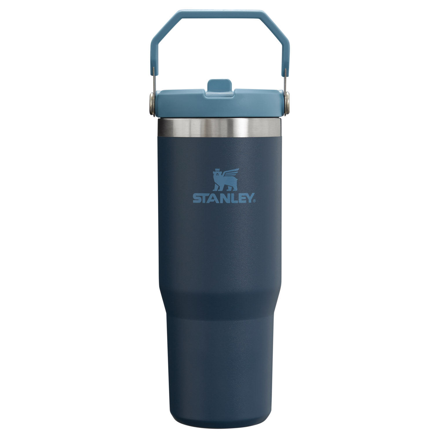 Navy Stanley The IceFlow Flip Straw Tumbler | 30 OZ | Insulated Water | DKWN63825